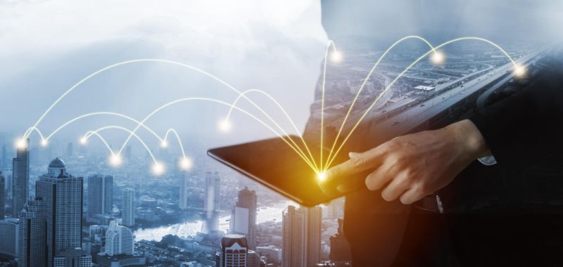 Modern Creative Communication Internet Network Connect Smart City 1